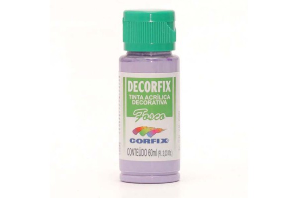 TINTA ACRILICA FOSCA DECORFIX 60ML CORFIX LILAS 